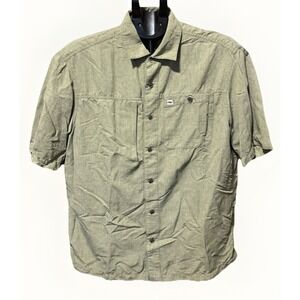 Outdoor Research Mens L Green Shirt 50+ SPF Button Up Fishing  Wicking Gorpcore